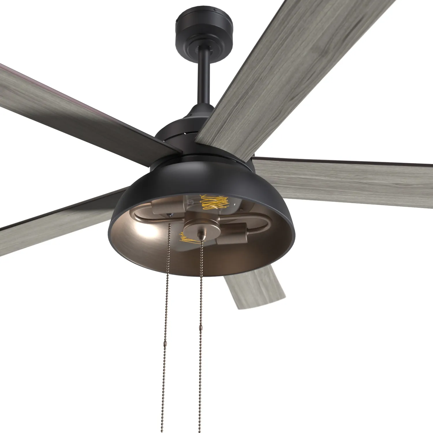 Brightondale Industrial Style Indoor Outdoor LED Ceiling Fan PBR 3D Model_05
